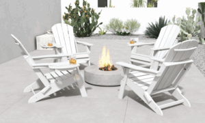 Elevate Your Outdoor Space With Premium Black Adirondack Chairs – Luxury Meets Durability Image