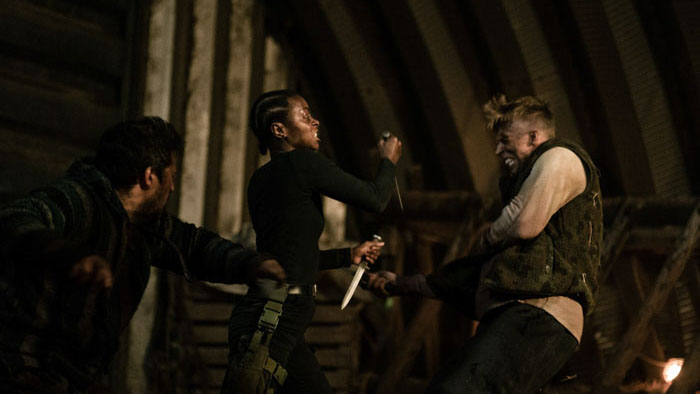 Danielle Deadwyler fights off attackers in a brutal scene from 40 Acres