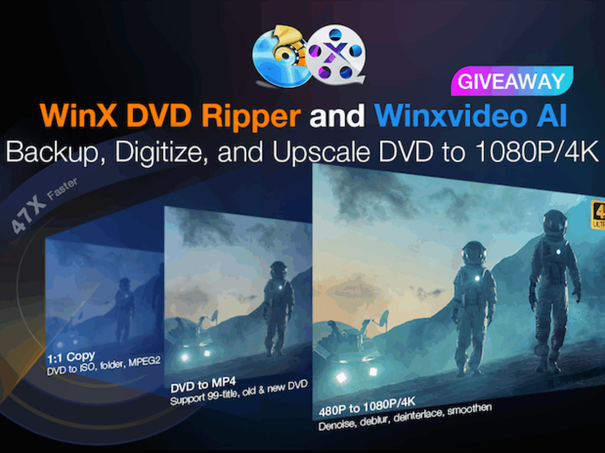 How to Digitize Your DVDs & Upscale to 4K for Free — WinX DVD
