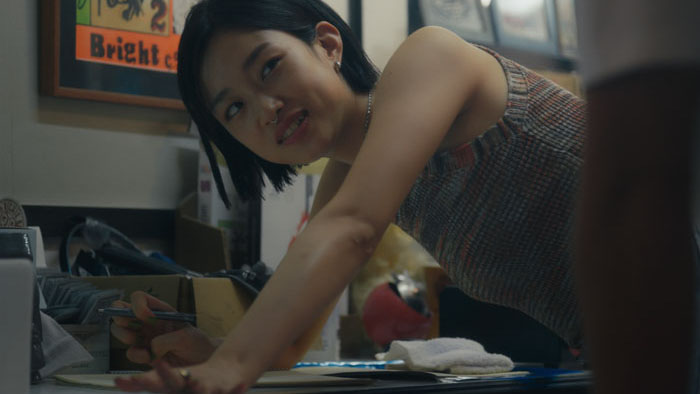 Yumi Kawai as Kana working in a Tokyo clinic in Desert of Namibia.