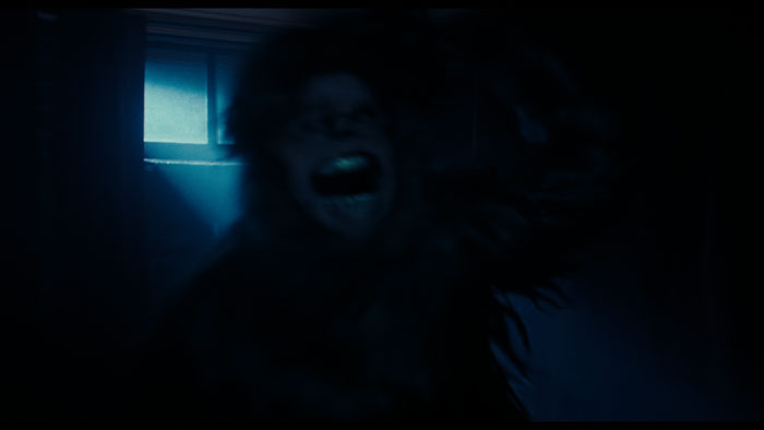 Bigfoot creature screams in dark cabin scene from Found Footage: The Making of the Patterson Project