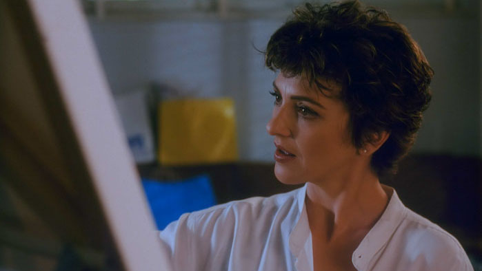 Diane Collier paints while deep in thought