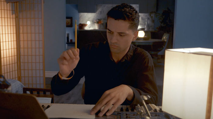 Jacob Huey Correa in an alternate reality scene from Counterpart