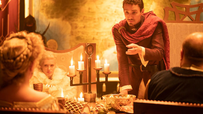 Robert Sheehan as Emperor Draygan in Red Sonja