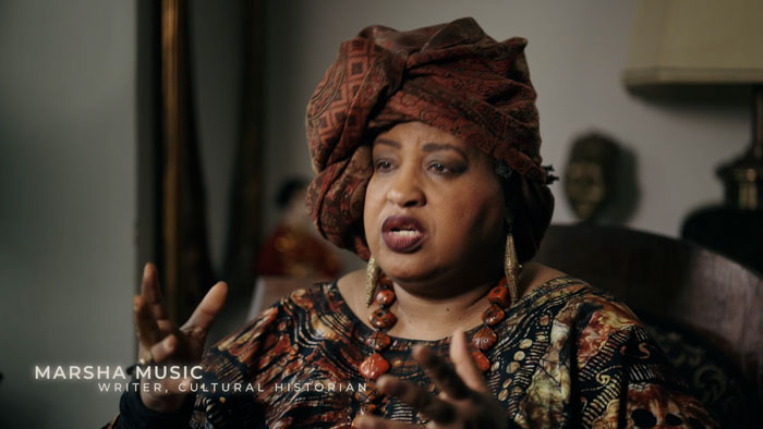 Marsha Music speaking in The Best of the Best: Jazz from Detroit