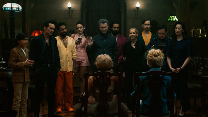 A sinister group gathers around Grace and Faith in Ready or Not 2: Here I Come.