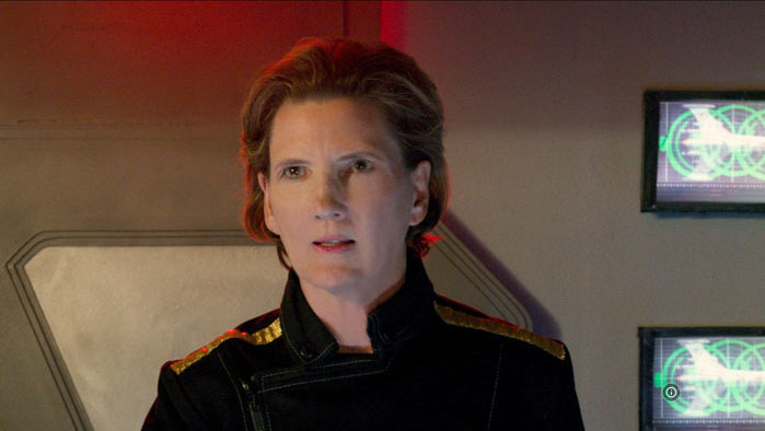 Admiral Thompson (Mary Thompson) aboard the DST Shelly in Into the Abyss.