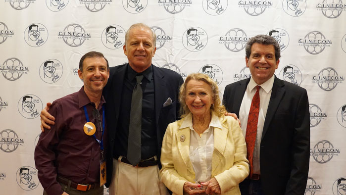 Bryan Cooper, Maxwell Caulfield, Juliet Mills and Stan Taffel at Cinecon 61 classic film festival.