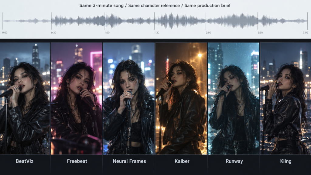 I Tested 6 AI Music Video Generators on the Same 3-Minute Song image